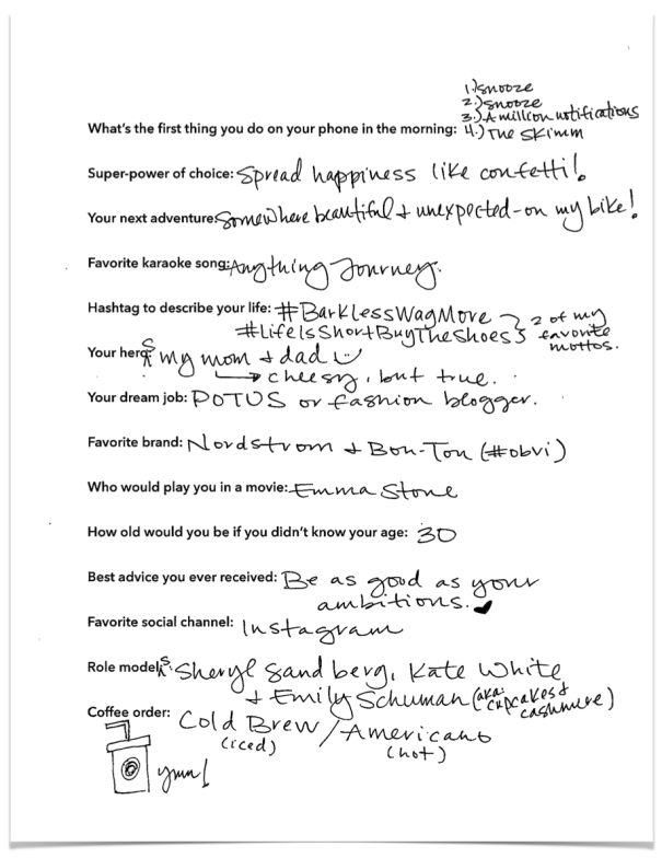 Abi Gilman - Q&A - About Me